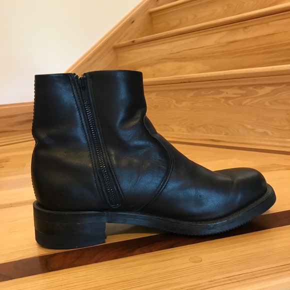 Double H Boot Men Black 10.5 2E Biker Sierra Boot - Picture 4 of 12